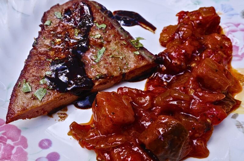 Receita de Bife de Fígado com Molho de Vinagre Balsâmico