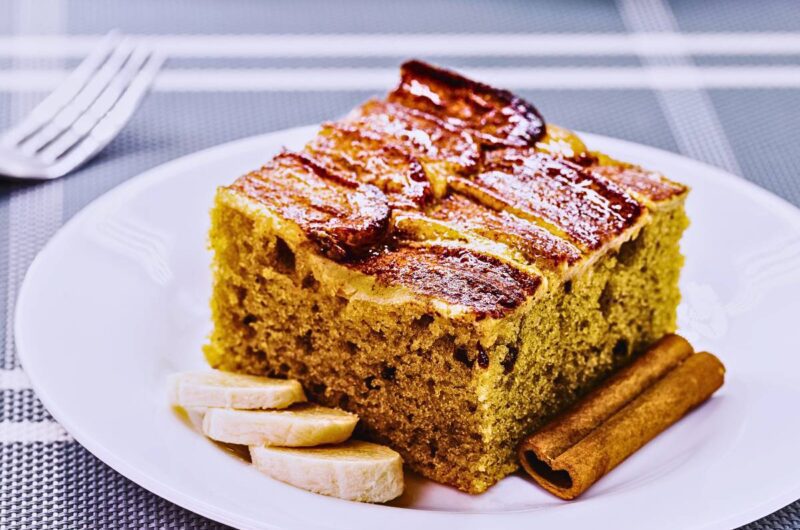 Receita de Bolo de Banana com Aveia