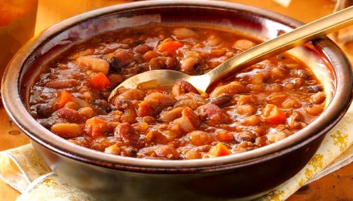 Carne com lentilha e bacon mais fácil que fiz. Faça hoje