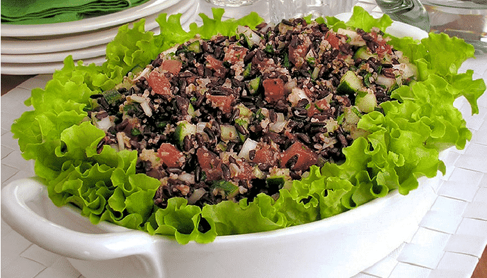 Saboroso Tabule de arroz preto! Prepare rapidinho!