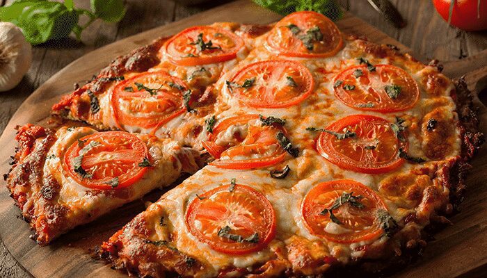 Veja como é fácil fazer essa deliciosa Pizza com base de couve-flor! Surpreenda-se, você vai amar!