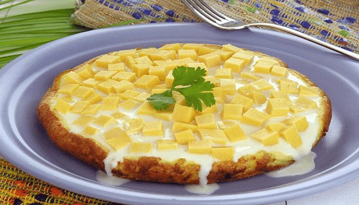 Impressione a todos com esse saboroso omelete de tapioca com queijo! Faça agora!