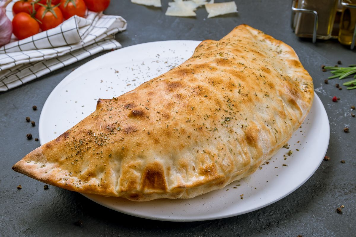 Calzone com massa de abóbora! Ficou incrível!