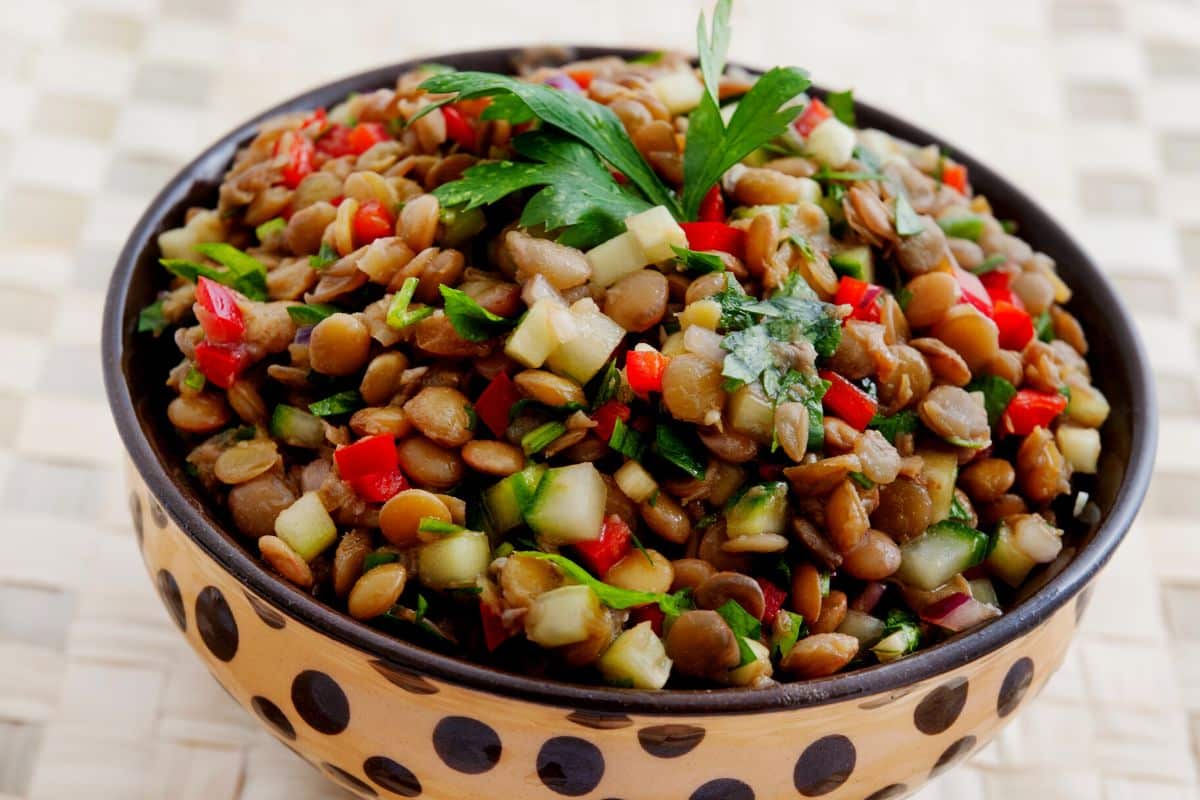 Saborosa Salada de lentilha! Você vai amar!