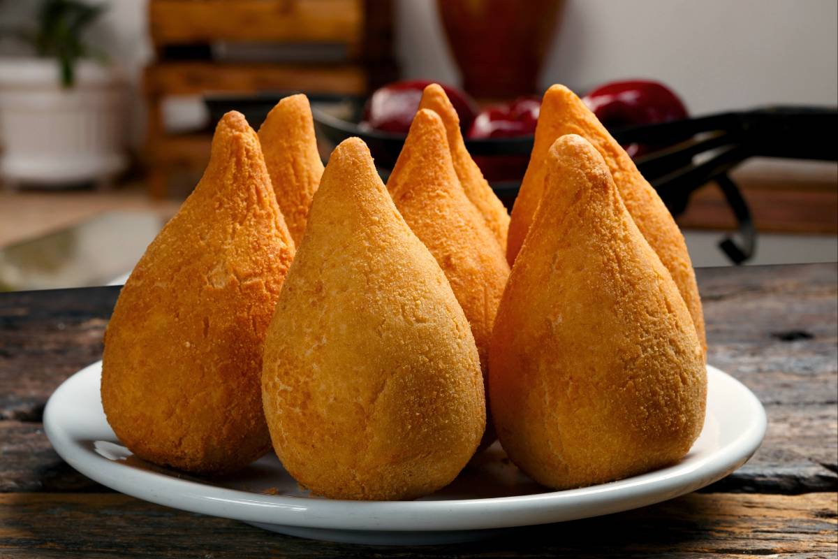 Impossível resistir a essa Coxinha de soja! Prove!