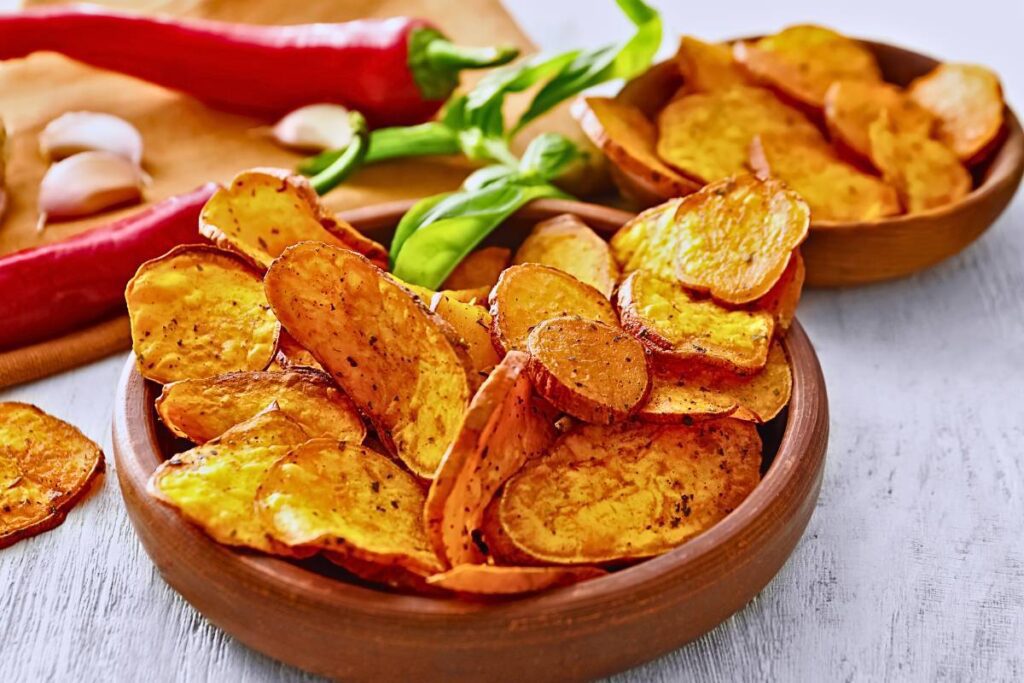 Receita fantástica de Batata-Doce com Parmesão na AirFryer! Simples e irresistível! Uma opção perfeita para um lanche ou acompanhamento saudável!