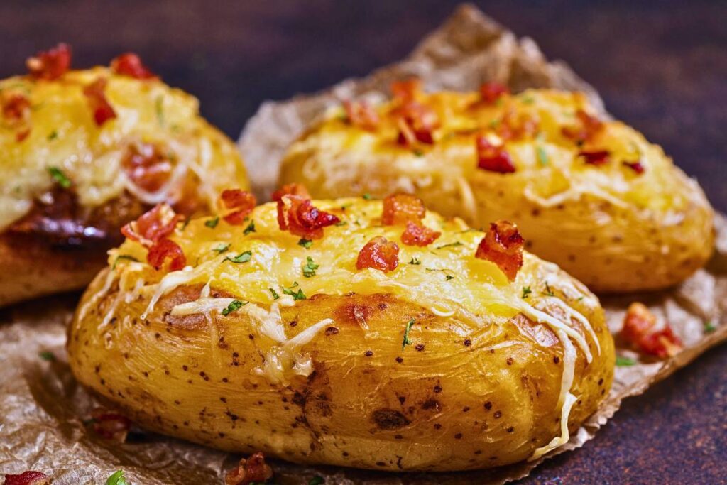 Surpreenda-se com a crocância e o sabor irresistível desta batata recheada na AirFryer. Uma opção prática e deliciosa para qualquer ocasião!