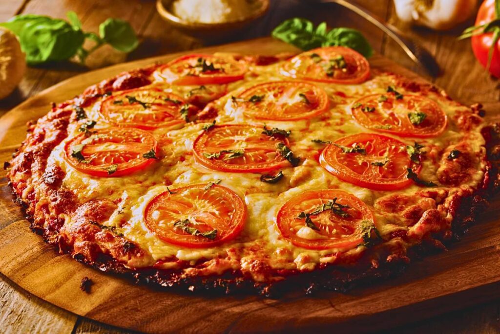 Experimente a Criatividade na Cozinha com a Pizza de Couve-Flor: Uma Combinação Perfeita de Queijo e Tomate!