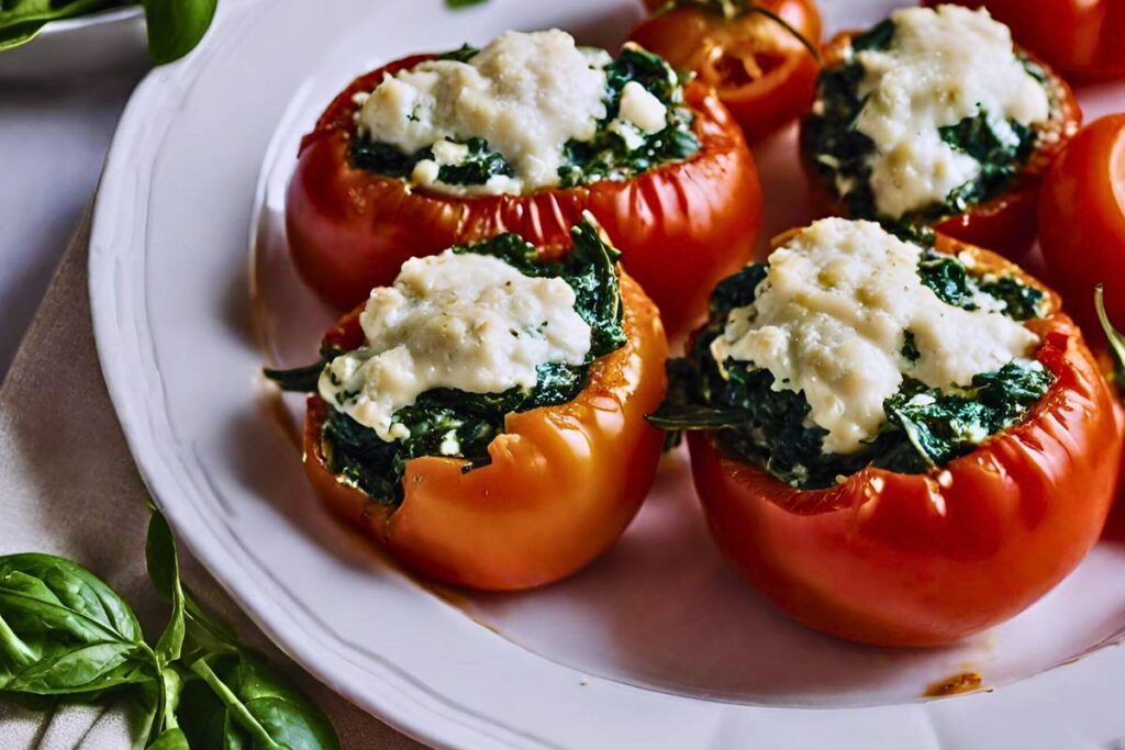 Descubra o Sabor Irresistível dos Tomates Recheados com Ricota e Espinafre: Uma Combinação Perfeita para Surpreender!
