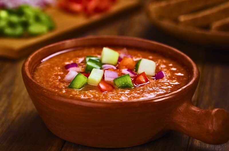 Receita de Gazpacho Andaluz Refrescante