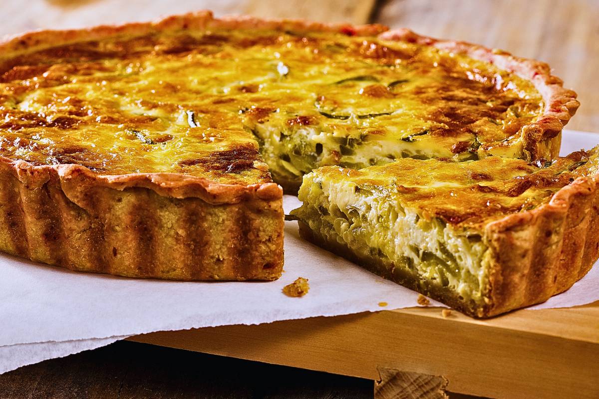 Delícia Francesa! Quiche de Alho-Poró e Queijo Gruyère! Prove!