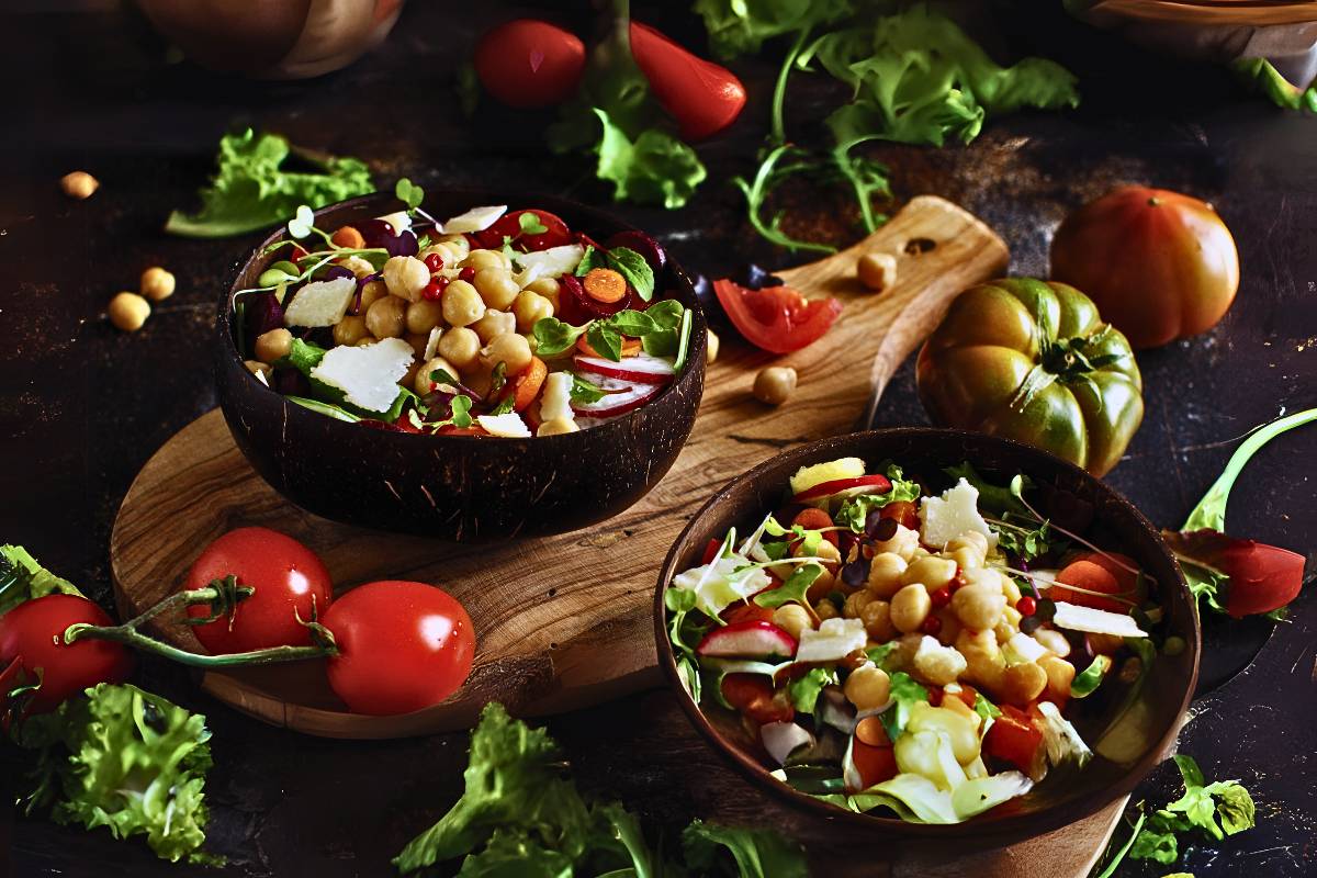 Salada Festiva de Grãos e Legumes! Explosão de Sabores!