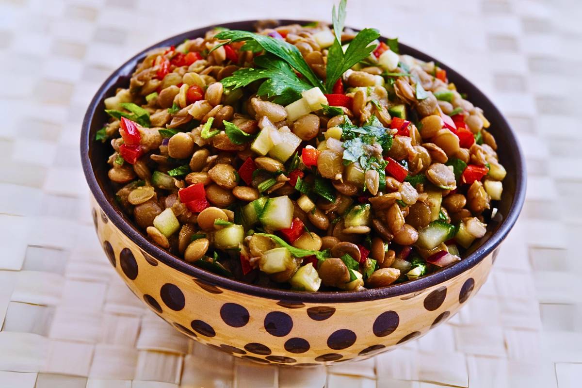 Sabor e Saúde: Salada de Lentilha com Vinagrete de Mostarda!