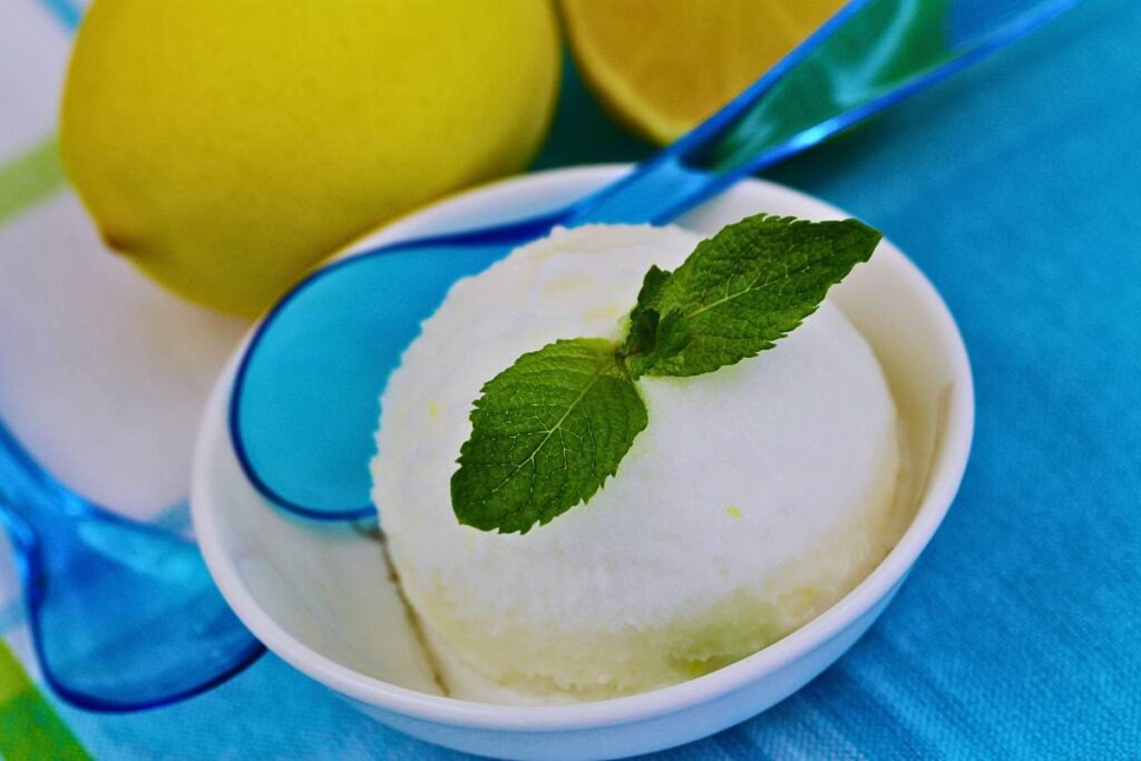 Sorbet de Limão com Hortelã: Frescor e Sabor em Harmonia!